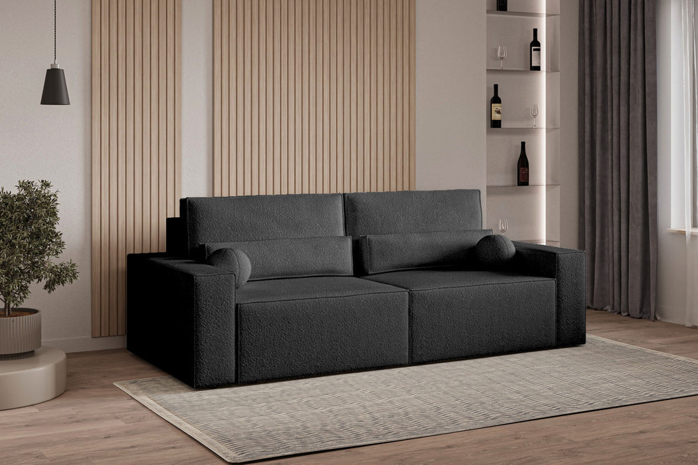 Schlafsofa – Brazil – 248 cm mit Bettkasten & Bouclé-Bezug