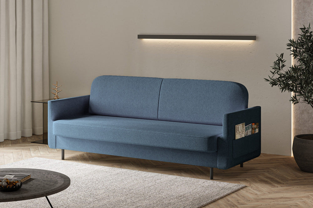 Schlafsofa – Cloudy – 221 cm mit Bettkasten & Seitentasche