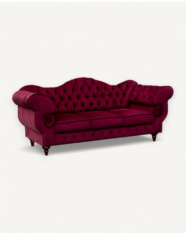 Gloria - Chesterfield Sofa - Hochwertiges - Garantierte Qualität - Elegantes Design -, 1.St x 3-Sitzer Sofa