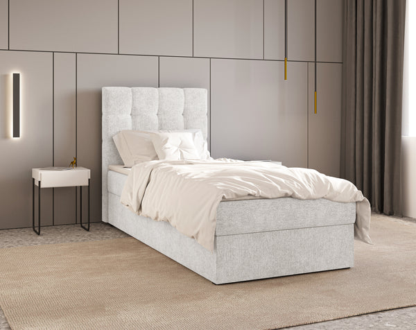 Boxbett - Bett 05 OSLO - Aragon - mit Bettkasten und Komfort-Topper
