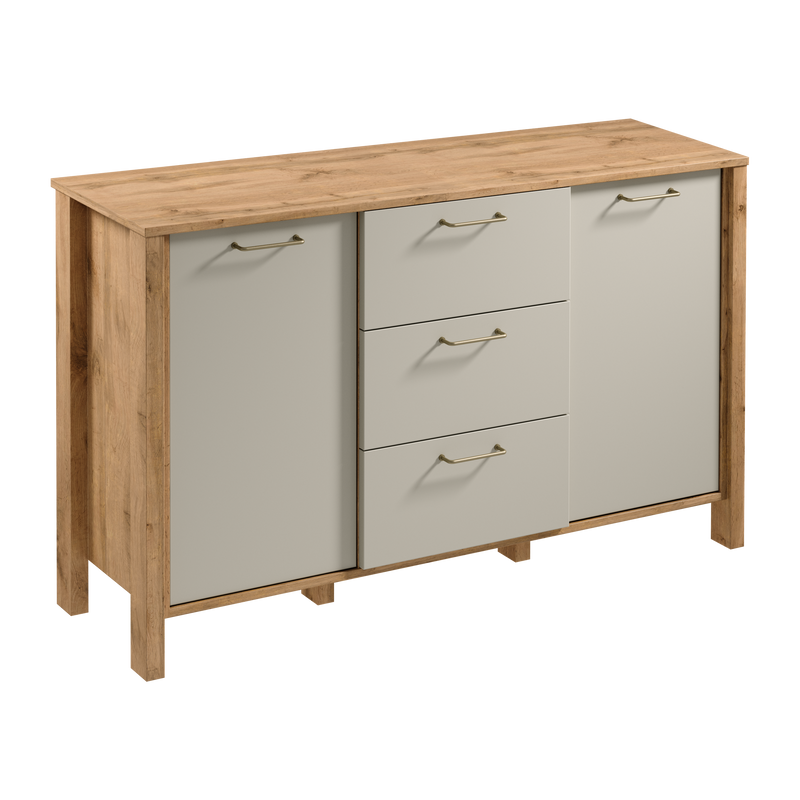 Velario Kommode Modern Stilvoll Geräumig – Sideboard mit Schubladen und Türen