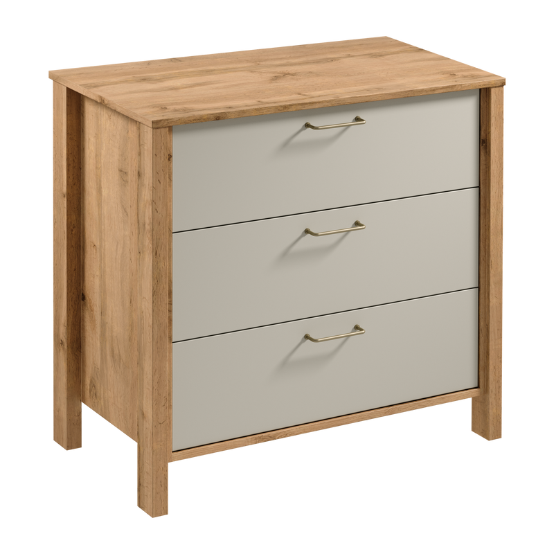 Velario Kommode Modern Stilvoll Geräumig – Sideboard mit 3 Schubladen