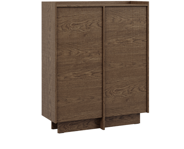 Akari Sideboard Modern Elegant – Stilvolle 2-türige im eleganten Holzlook in Baltic Storm Eiche