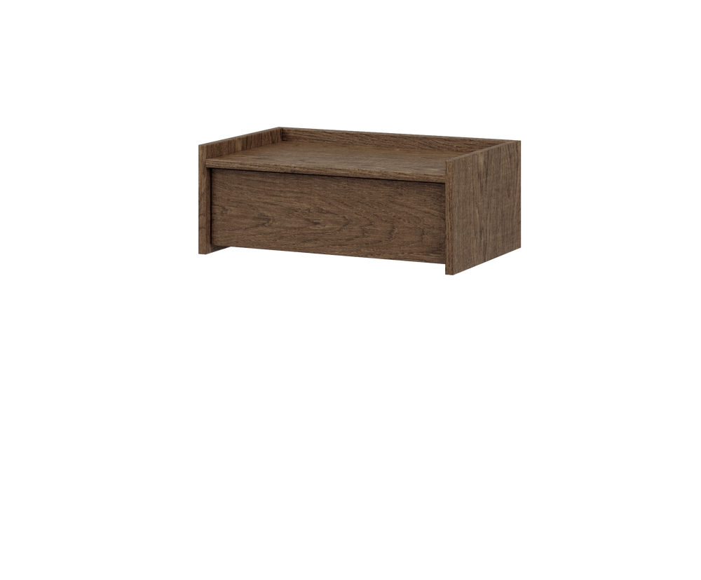 Akari Hängeboard Modern Elegant – Stilvolles Wandboard mit Schublade und Push-System in Baltic Storm Eiche