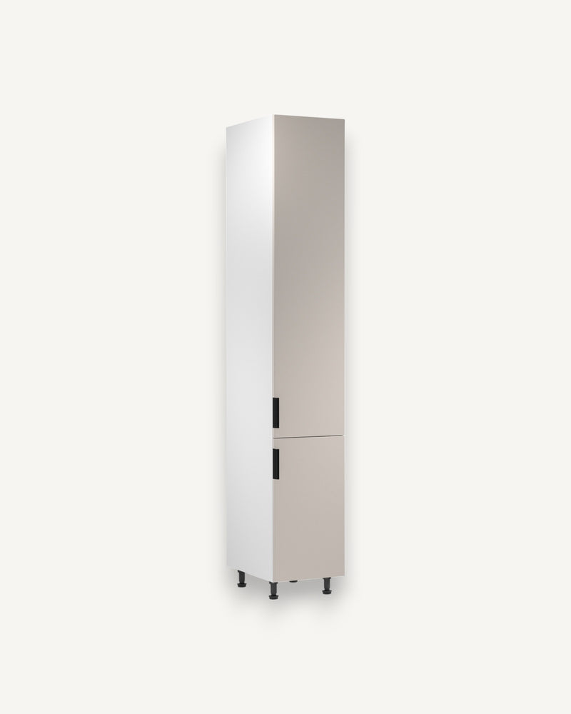 Hochschrank D40SPWN P/L - Sorento Weiß Beige - Praktisch, modern und funktional.