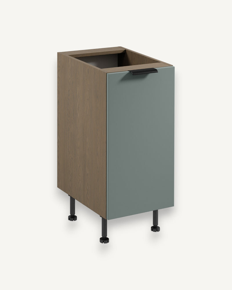 Unterschrank D40 P/L - Sorento Grün - Viel Stauraum für kleine Küchen.