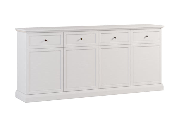 Livento Stilvolle Kommode mit 4 Türen und 4 Schubladen – Hochwertiges Sideboard im klassischen Design
