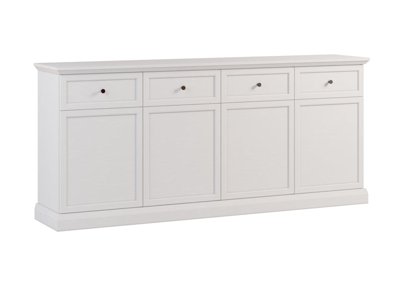 Livento Stilvolle Kommode mit 4 Türen und 4 Schubladen – Hochwertiges Sideboard im klassischen Design