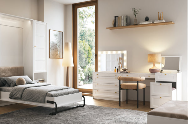 Rosello Schlafzimmer-Set 7-teilig – Modernes Komplettset für kleine Räume & maximale Funktionalität