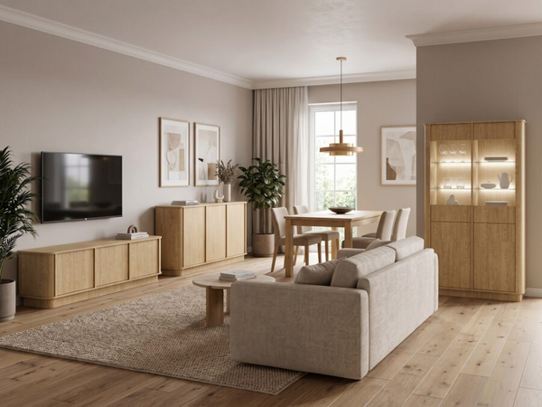 Rivello Wohnzimmer-Set 3-teilig – Hochwertige Wohnkombination in Baltic Dune
