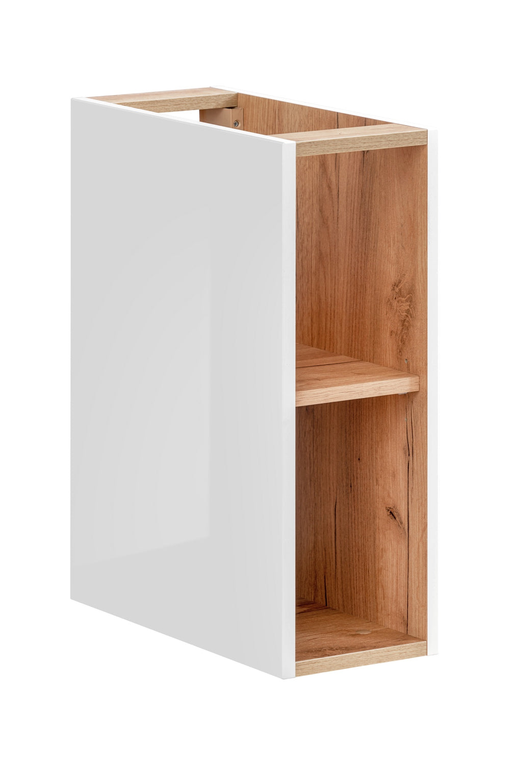 Aufsatzschrank für die Waschtischplatte Caprena Weiß Hochglanz 20 × 57 × 44 cm