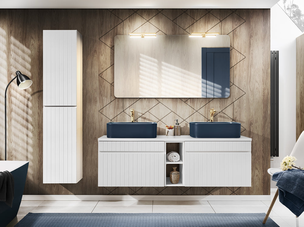 Aufsatzschrank für die Waschtischplatte Ikona Weiß 20 × 46 × 44,5 cm
