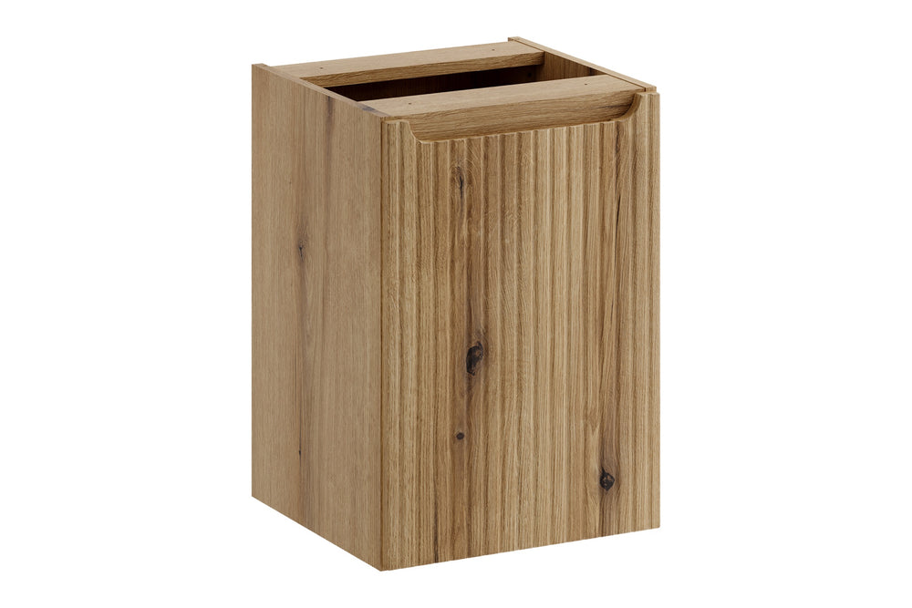 Badezimmer-Hängeschrank Novira Coast Evoke Eiche 40 × 57 × 39 cm mit Wäschekorb – Coast Evoke Eiche