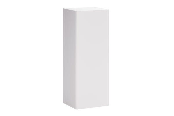 Badezimmer-Halbhochschrank Asteya Weiß matt 30 × 80 × 26,6 cm mit 1 Tür