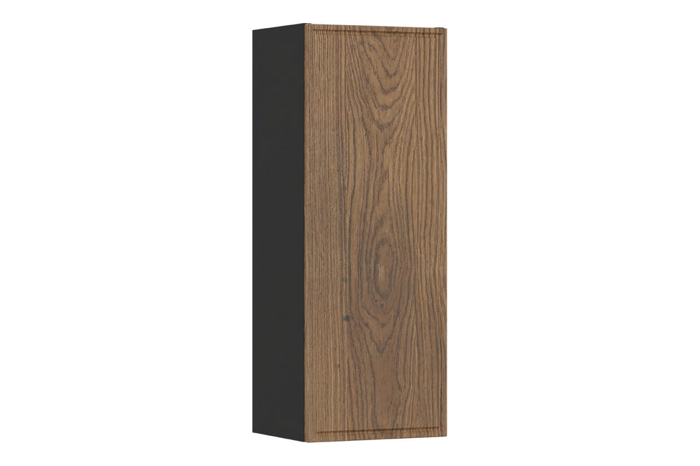 Badezimmer-Halbhochschrank Talvera Casella Eiche 30 × 80 × 18,5 cm mit 1 Tür