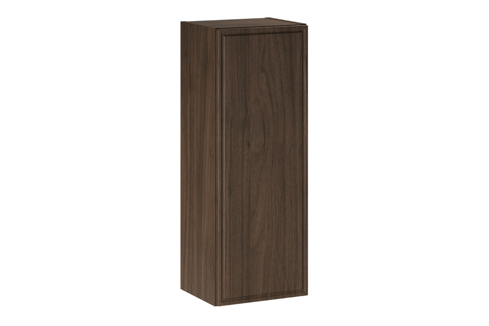 Badezimmer-Halbhochschrank Terrana Walnuss Villa 30 × 80 × 18,5 cm mit 1 Tür