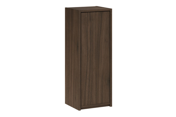 Badezimmer-Halbhochschrank Violetta Walnuss Villa 30 × 80 × 26 cm mit 1 Tür