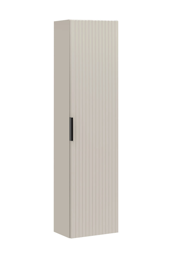 Badezimmer-Hochschrank Ardena Kaschmir matt 35 × 140 × 25 cm mit 1 Tür
