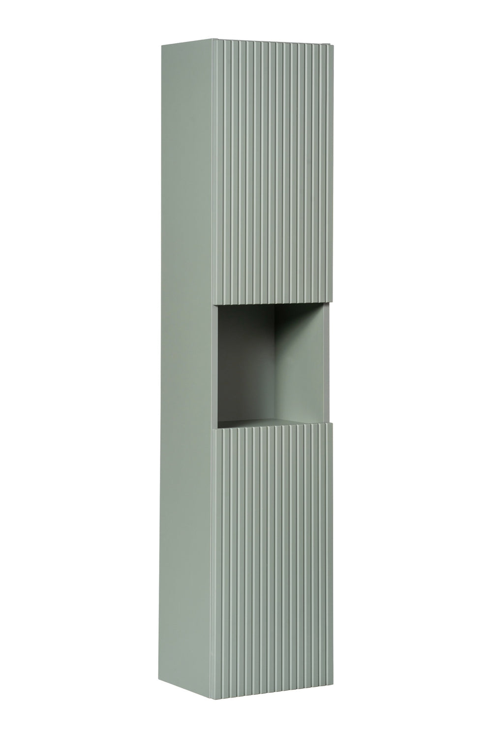 Badezimmer-Hochschrank Linora Schilfgrün 30 × 140 × 25 cm mit 2 Türen