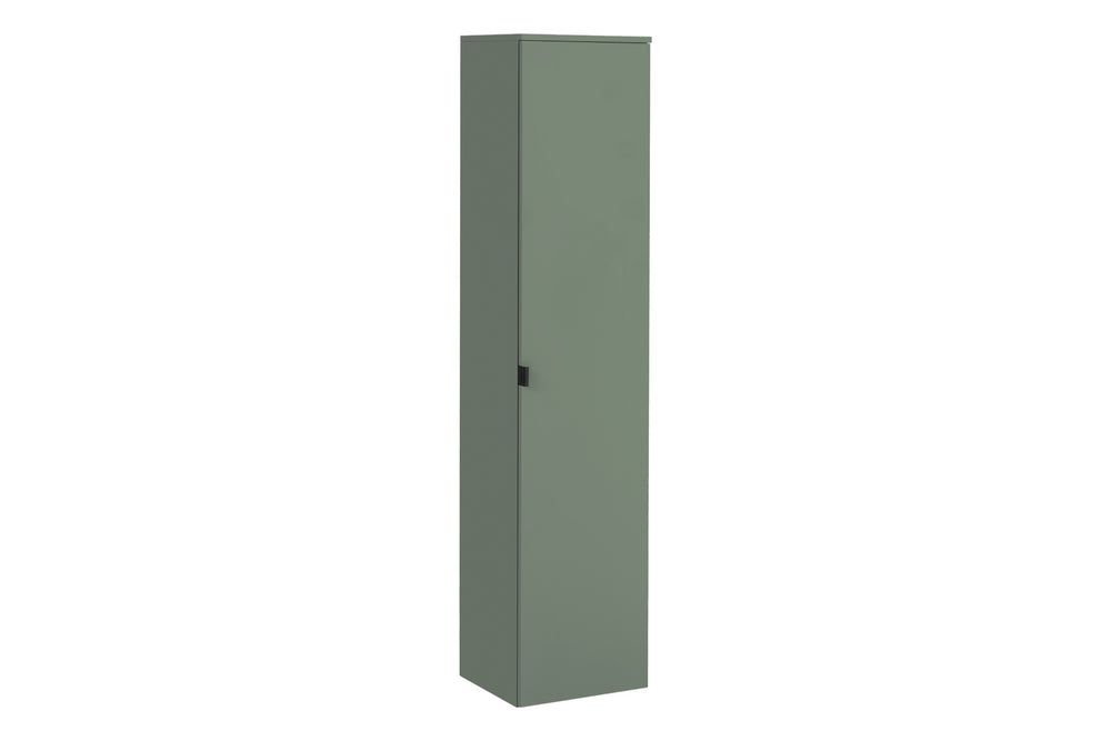 Badezimmer-Hochschrank Sombrela Schilfgrün 40 × 172 × 35 cm mit 1 Tür, mit LED-Beleuchtung