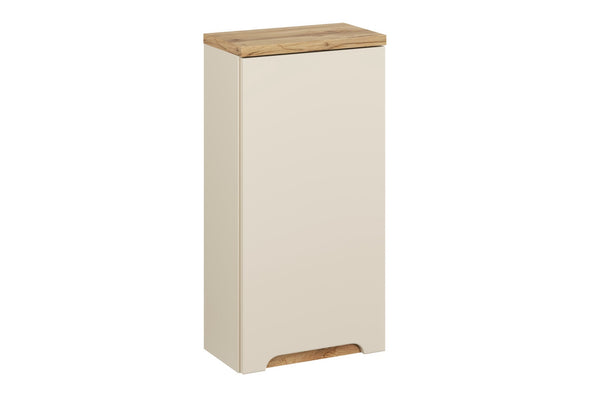 Badezimmer-Oberschrank Balvina Kaschmir matt 35 × 70 × 20 cm mit 1 Tür