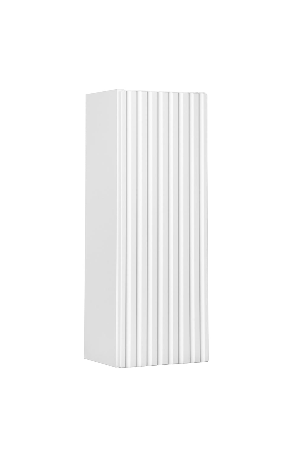 Badezimmer-Oberschrank Novira Weiß matt 20 × 57 × 18,9 cm mit 1 Tür