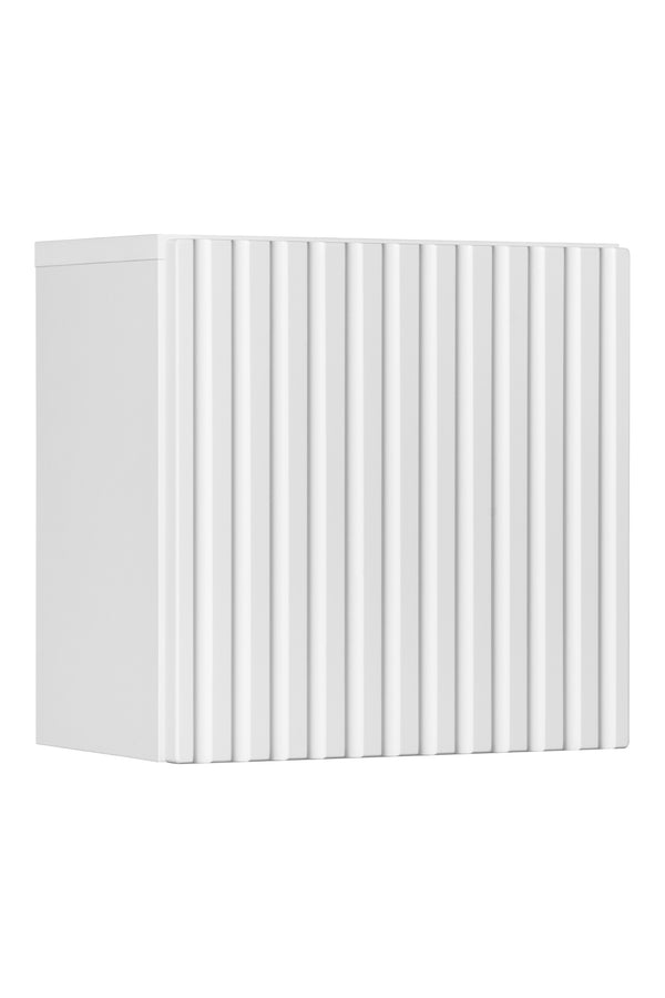 Badezimmer-Oberschrank Novira Weiß matt 30 × 30 × 18,9 cm mit 1 Tür
