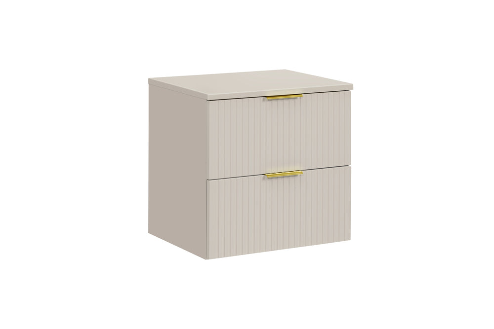 Badmöbel-Set Ardena Kaschmir 60 cm – Waschbeckenunterschrank + Waschtischplatte