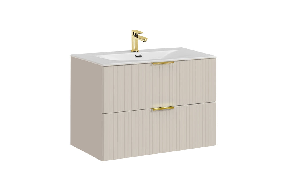 Badmöbel-Set Ardena Kaschmir 80 cm – Waschbecken + Waschbeckenunterschrank