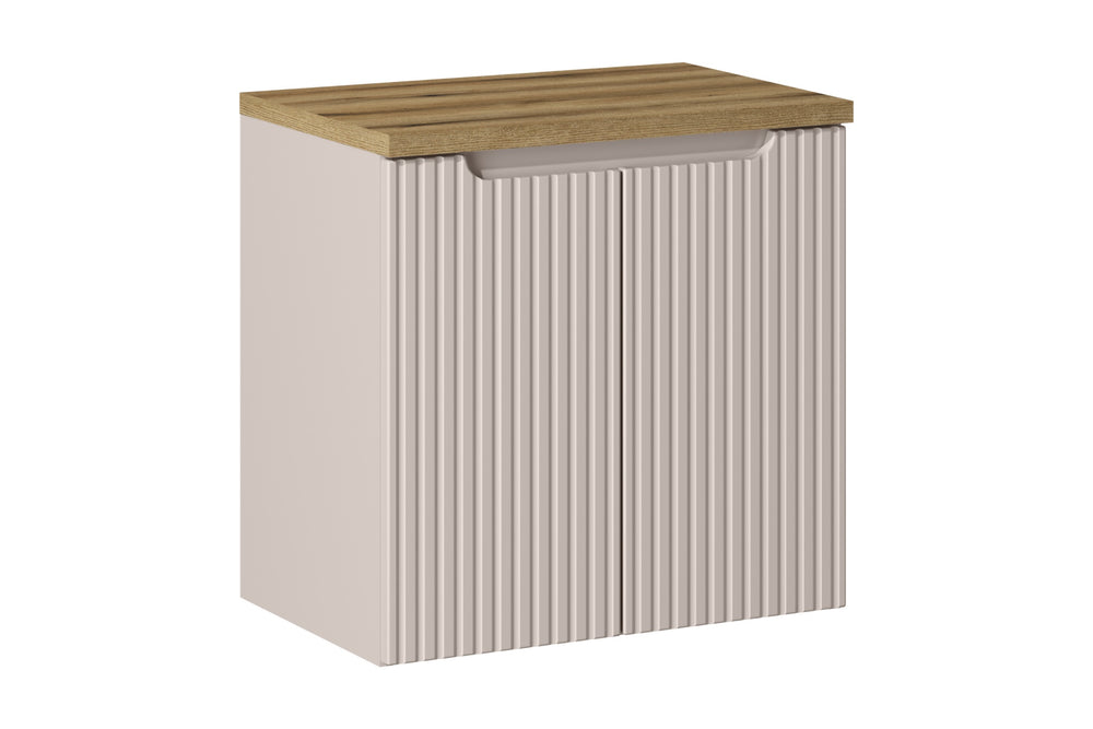 Badmöbel-Set Novira Kaschmir 60 cm – Waschbeckenunterschrank + Waschtischplatte