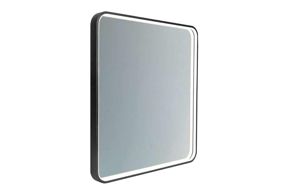 Badspiegel mit LED-Beleuchtung Vegara 60 × 65 cm – mit Rahmen