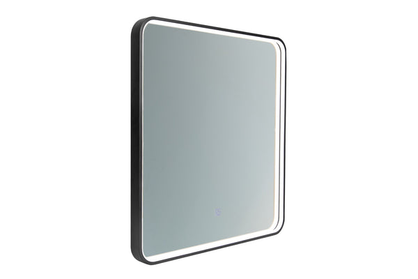 Badspiegel mit LED-Beleuchtung Vegara 60 × 65 cm – mit Rahmen