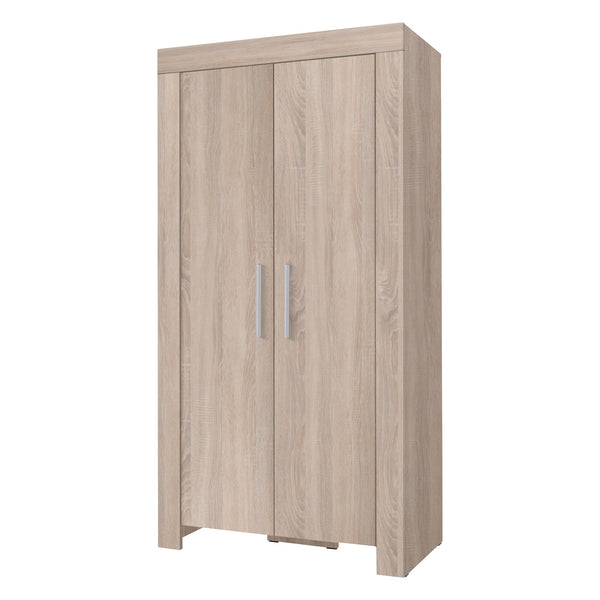 Cezar Kleiderschrank 100 cm mit 2 Türen – Sonoma Eiche