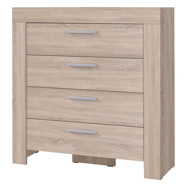 Cezar Kommode 100 cm mit 4 Schubladen – Sonoma Eiche