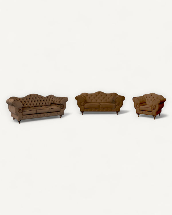 Polstergarnitur Chesterfield Gloria 3 - 2 - 1 - Premium Set - Handgemacht - Premium Materialien - Garantierte Qualität - ROYAL24_MARKT