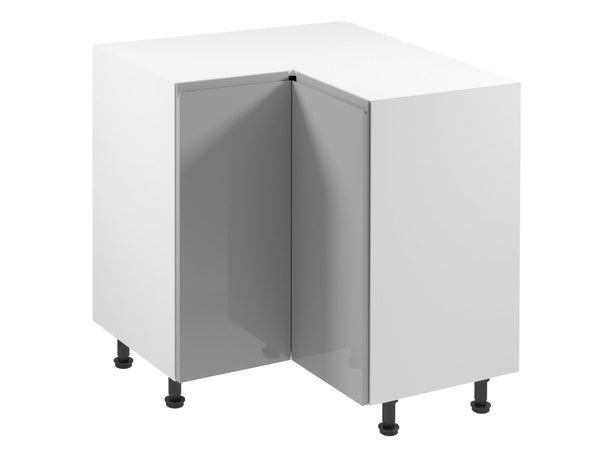 Eckunterschrank 79 cm – Velmora D90N Grau/Hochglanz