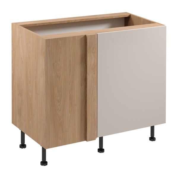 Eckunterschrank D100N R/L – Sorento Beige Sonoma Eiche – Perfektes Design für Ihre Küche.