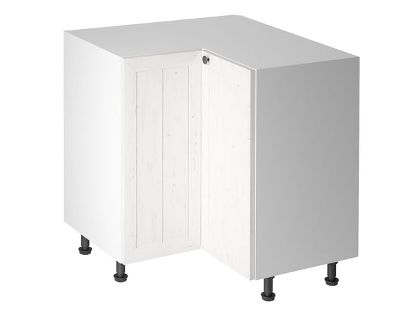 Eckunterschrank D90N – Provence Andersen Pinie – L-Form, Ecke voll nutzbar