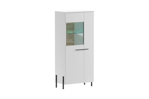 Glasvitrine – Nalor – Praktische Glasvitrine für elegante Präsentation und großzügigen Stauraum.