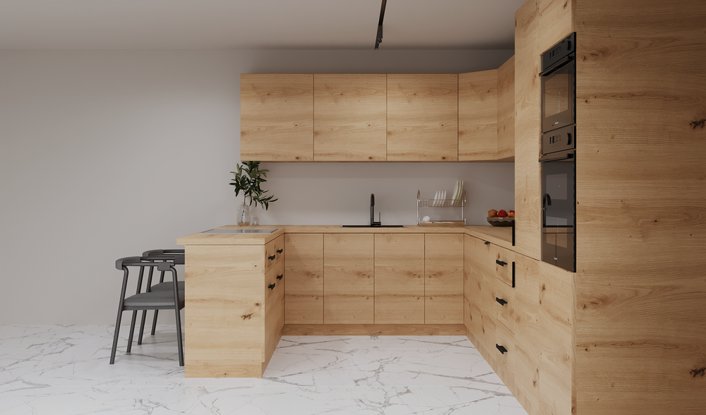 Küchenzeile – K106-G860 – Nexa Woodline – Design für höchste Ansprüche