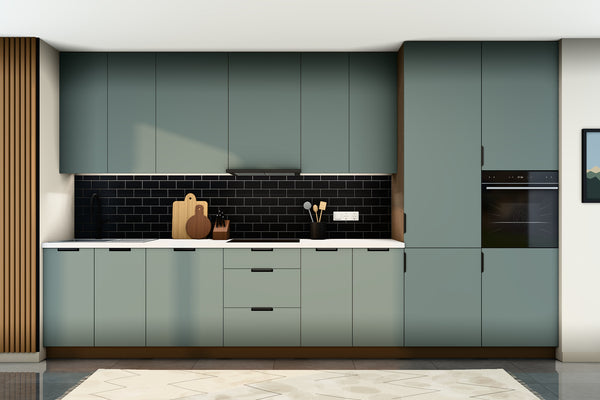 Küchenzeile Sorento Baltic Storm & Grün – 400 cm – K87-G400 R