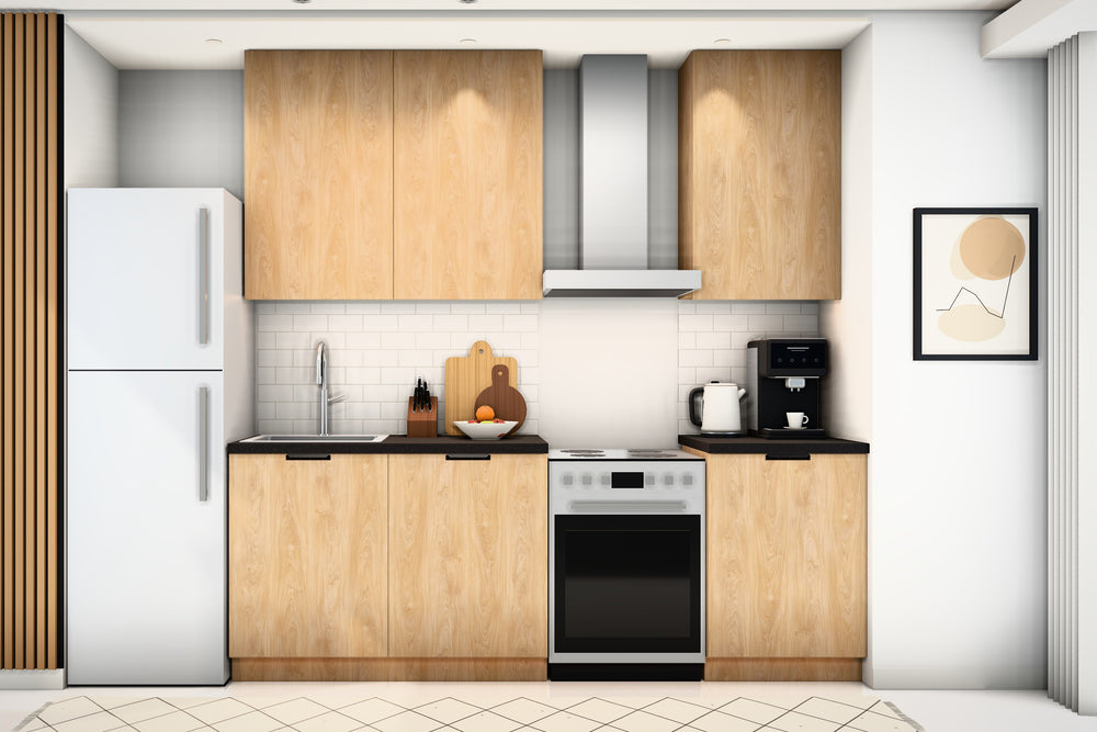 Küchenzeile Sorento Sonoma Eiche – 300 cm – Kompakt, Komfort oder Premium