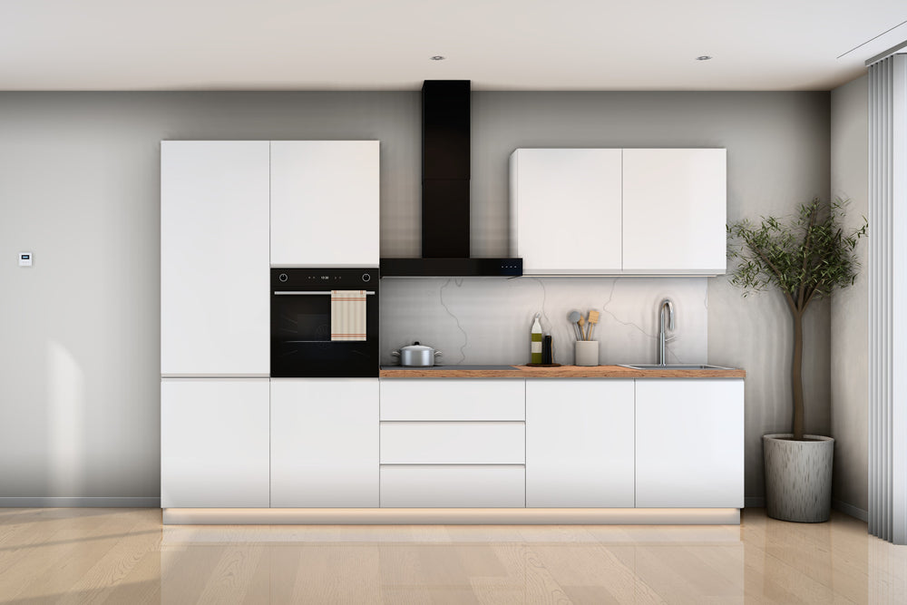 Küchenzeile Velmora Weiß Hochglanz – 320 cm – K57-G320