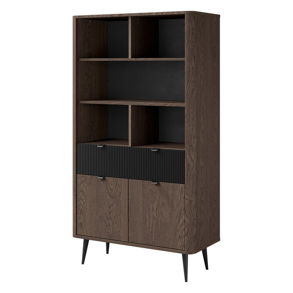 Marly Regal 90 cm mit offenen Fächern, 2 Türen und 1 Schublade – Baltic Storm
