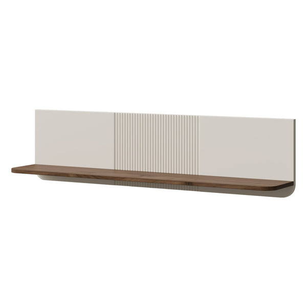 Marly Wandregal 120 cm – Kaschmir / Walnuss