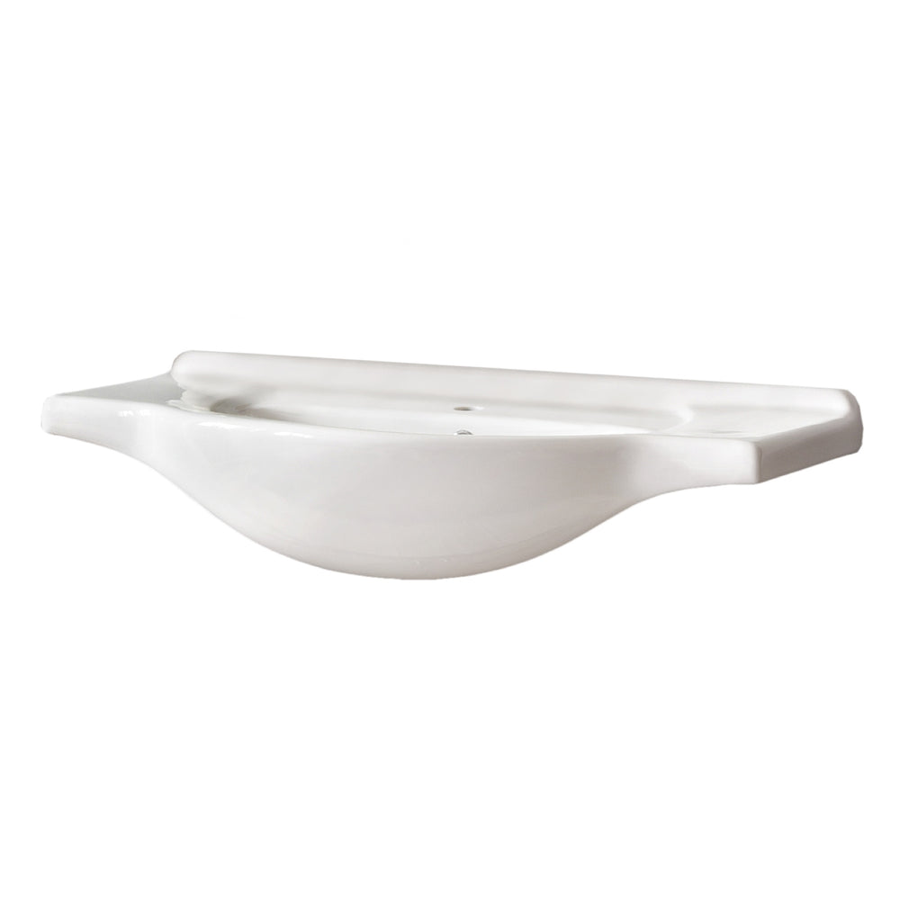Möbelwaschbecken Cleo 85 × 49 cm – Weiß, glänzend