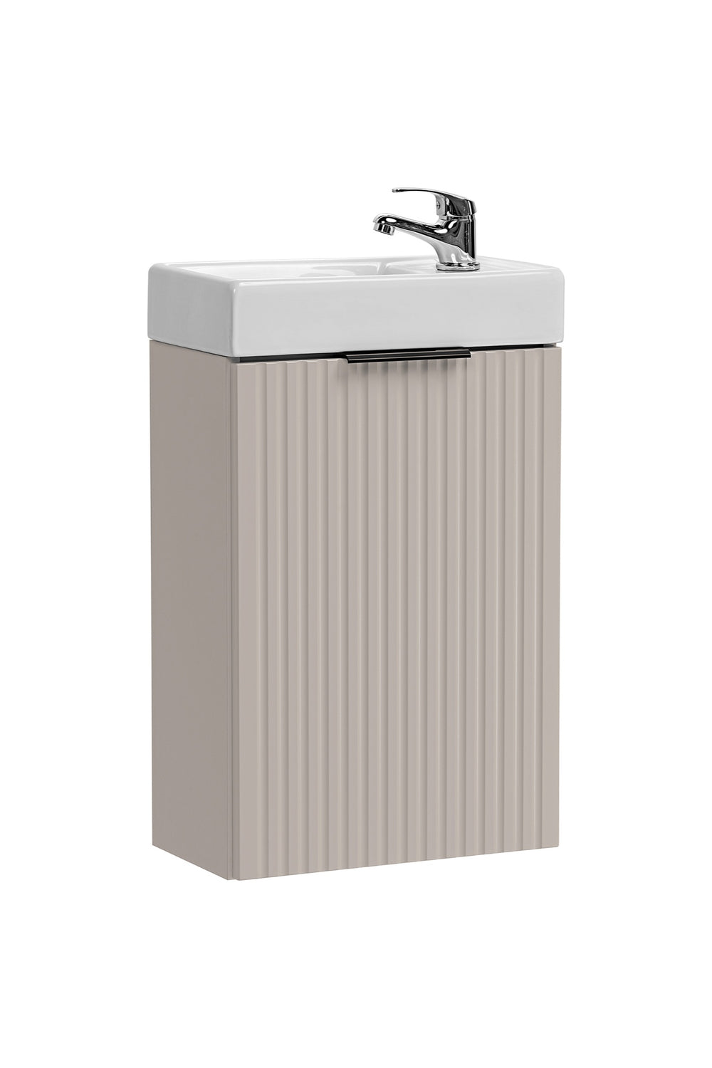 Möbelwaschbecken Vedra 40 × 22 cm – Weiß, glänzend, eckig
