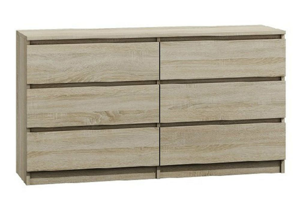 Kommode Geräumige Kommode -, Ideale Aufbewahrungslösung (Premium Kommode, 1 St., 6-Schubladen-Kommode) - ROYAL24_MARKT