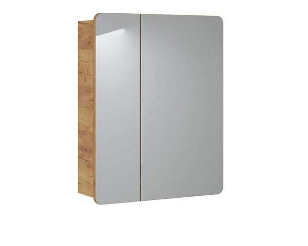 Spiegelschrank Amaris Spiegel, Craft Eiche 60 × 75 × 16 cm mit 2 Türen