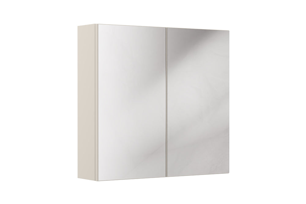 Spiegelschrank Bellisa Kaschmir matt 80 × 75 × 19 cm mit 2 Türen